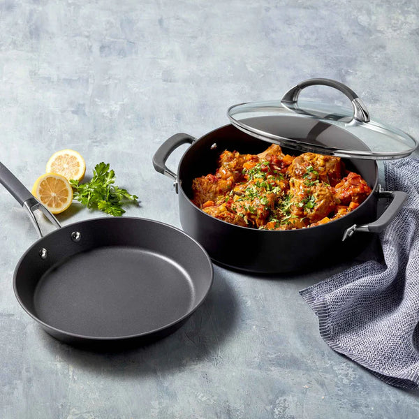Anolon Endurance+ Nonstick Open French Skillet And Covered Sauteuse - 28Cm/4.7L - 3