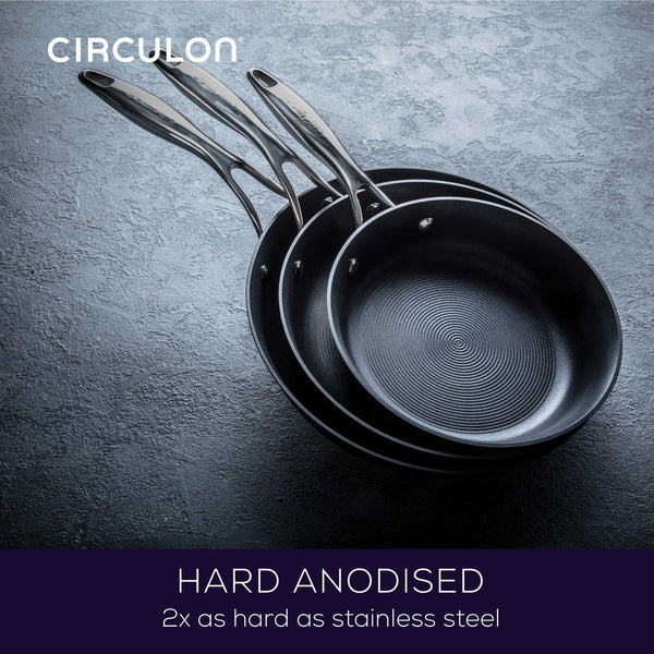 Circulon Style Nonstick Induction Skillet Triple Pack 21/25/28cm - 2