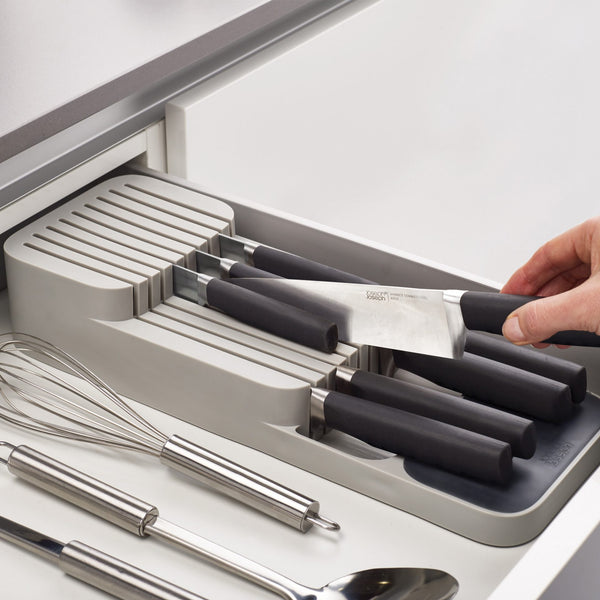 Joseph Joseph Compact Knife Organiser - Safe and organized storage for up to 9 knives Accommodates knife blades up to 9 inches - 3