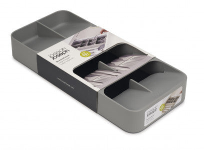 Joseph Joseph DrawerStore Large Compact Cutlery Organiser – Grey - 1