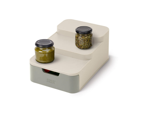 Joseph Joseph Duo Compact Tiered Organiser Polypropylene Grey - 2