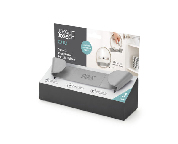 Joseph Joseph Duo 3pc Pan Lid Holders Grey - 1