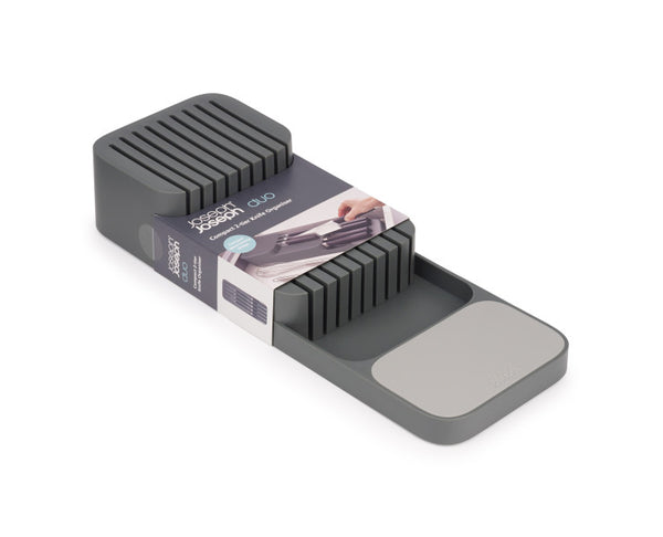 Joseph Joseph Duo In-drawer Knife Tray Grey - Safe, orgazised storage for up to 9 knives - 1