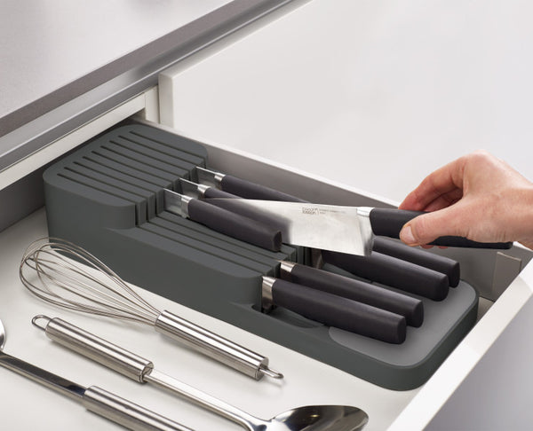 Joseph Joseph Duo In-drawer Knife Tray Grey - Safe, orgazised storage for up to 9 knives - 2