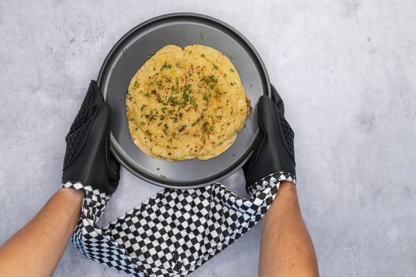 Cuisena Silicone & Fabric Double Glove - Black Check - 3