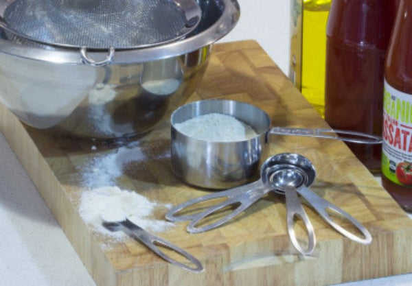 Cuisena Measuring Cups Stainless Steel Set of 5 - (Measure 1/8, 1/4, 1/3, 1/2, and 1 cup) - 1