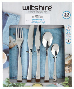 Wiltshire Paros Steel Cutlery Set – 30Pcs - 1