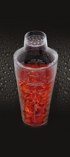BarCraft Acrylic Cocktail Shaker Acrylic Colour Clear – 700ml - 1