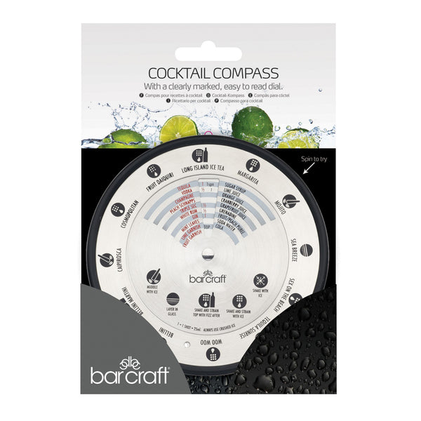 BarCraft Stainless Steel Cocktail Compass - 1