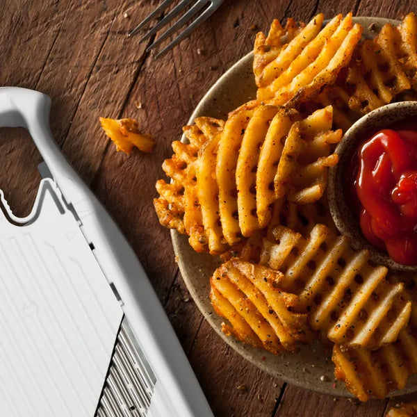 Borner Wave Waffle Cutter PowerLine White Steel Blade - 2