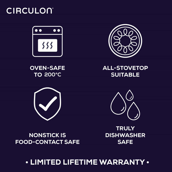 Circulon ScratchDefense A1 Nonstick Induction 3 Piece Cookware Set - 3