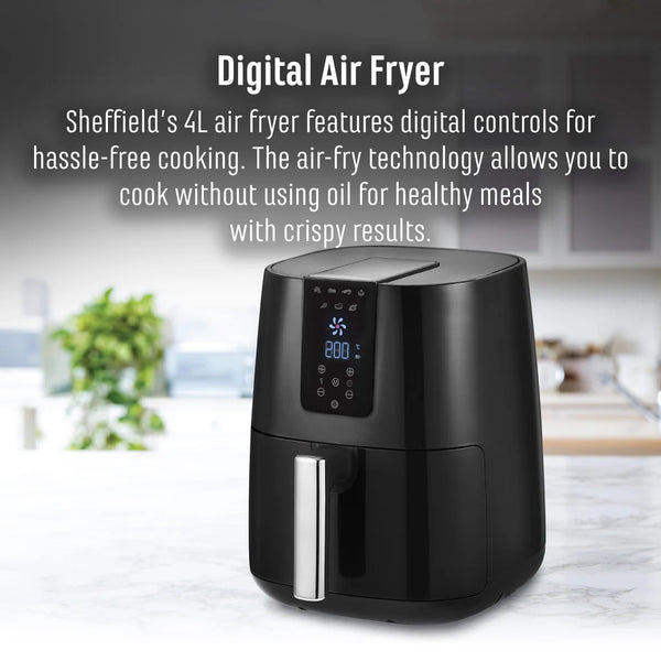 Sheffield Digital Air Fryer - 4L Capacity - 3