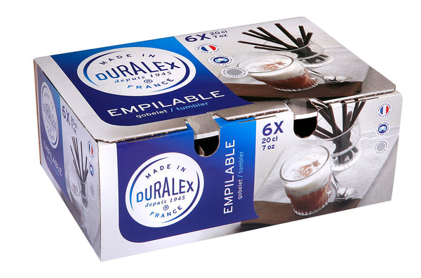 Duralex Empilable Clear Tumbler Set of 6 - 200ml - 1