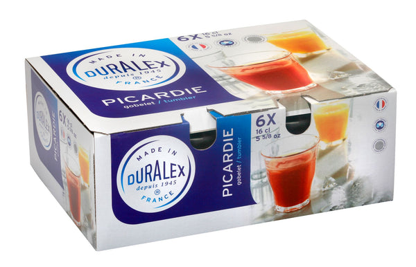 Duralex Picardie Clear Tumbler Set of 6 - 160ml - 1