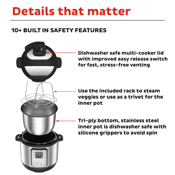 Instant Pot Duo Plus Multi Cooker 5.7 Liters - Stainless Steel - 2