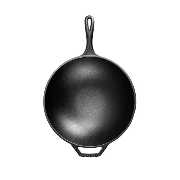 Lodge Chef Collection Cast Iron Induction Wok - 30cm - 2