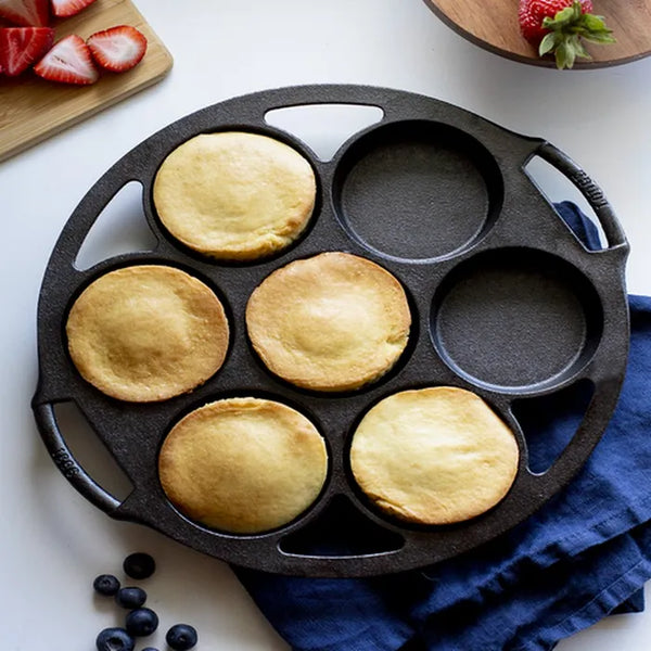 Lodge Mini Cast Iron Cake Pan - 31.5cm x 29cm - 2