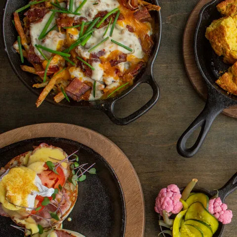 Lodge Round Cast Iron Induction Pan Dual Handle – 20x5cm - 1