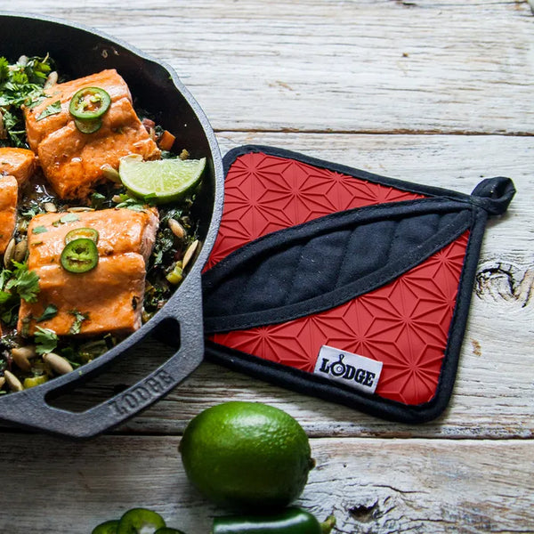 Lodge Silicone Trivet Potholder Red - 1