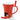 Swissmar Sweetheart Chocolate Fondue Mug Set Ceramic - 4 Piece
