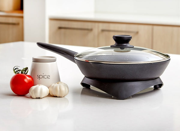 Westinghouse Electric Nonstick Skillet Tempered Glass Lid - 26cm - 1