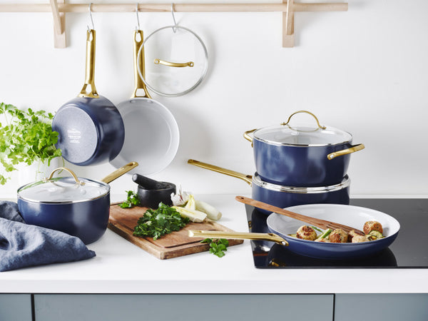 GreenPan Padova Navy Blue Covered Saucepan 18cm/2L - 3