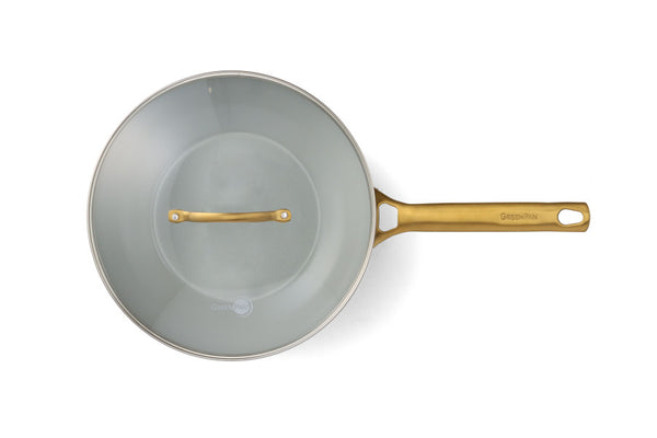 GreenPan Padova Smokey Blue Covered Wok 28cm/3.7L - 2