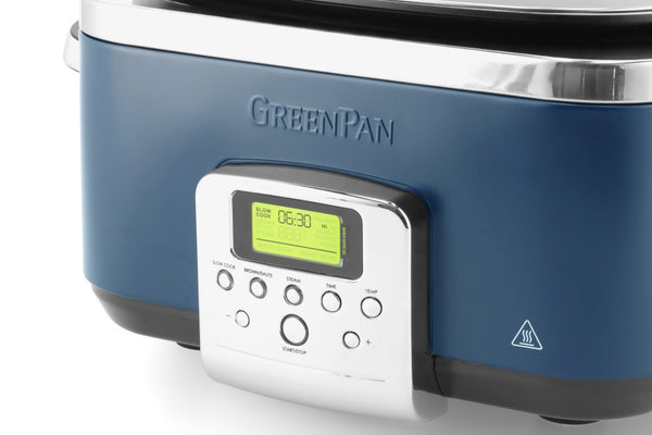 GreenPan Slow Cooker 6L PFAS Free - Oxford Blue - 2