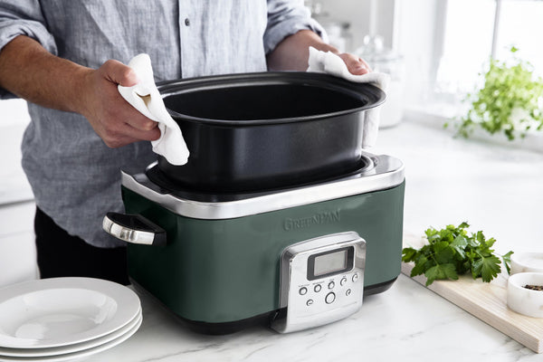 GreenPan Slow Cooker 6L PFAS Free - Pine Green - 2
