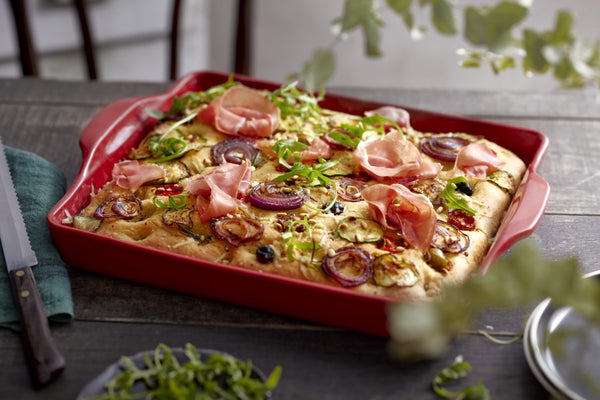 Emile Henry Focaccia Bread Baker - Burgundy - 3