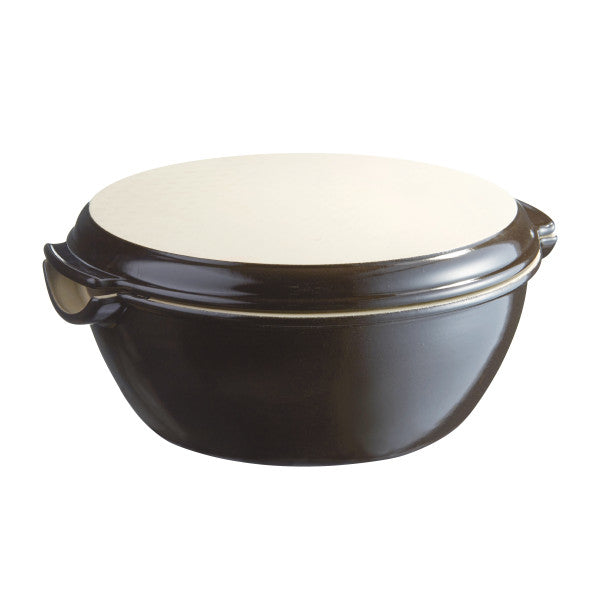 Emile Henry Round Bread Baker - Charcoal - 1