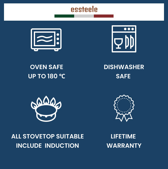 Essteele Per Salute Nonstick Skillet Triple Pack - 20/24/28cm - 2