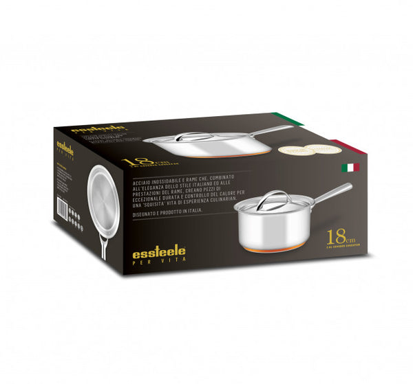 Essteele Per Vita Stainless Steel Saucepan - 18cm/2.8L - 3