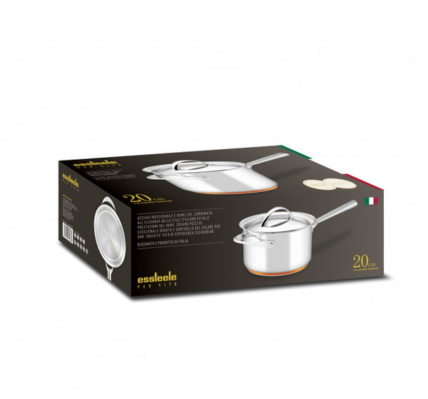 Essteele Per Vita Stainless Steel Saucepan - 20cm/3.8L - 3