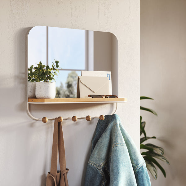 Umbra Estique Entryway Mirror - White - 1