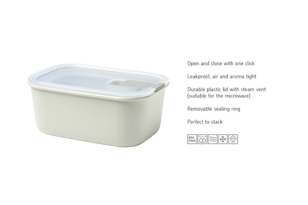 Mepal Easyclip Storage Food Container Nordic White - 700ml - 2