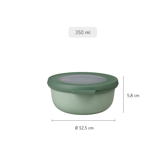 Mepal Cirqula Round Food Container Nordic Sage - 350ml - 1