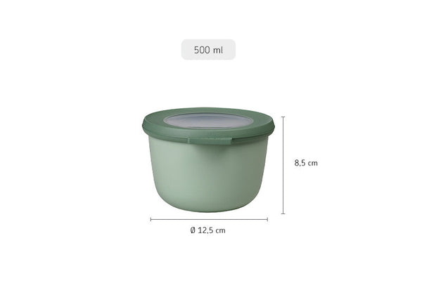 Mepal Cirqula Round Food Container Nordic Sage - 500ml - 1