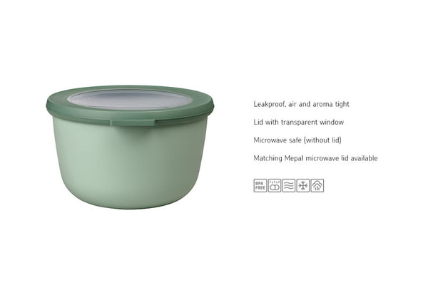 Mepal Cirqula Round Nordic Sage Thermoplastic - 1000ml - 1