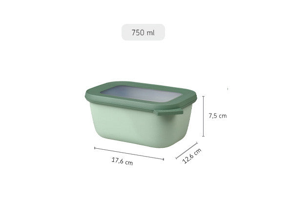 Mepal Cirqula Rectangle Food Container Nordic Sage Polypropylene - 750ml - 2