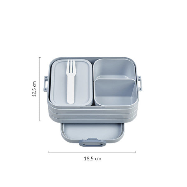Mepal Bento Box Midi Nordic Blue Polypropylene - 12cm x 18.5cm - 2