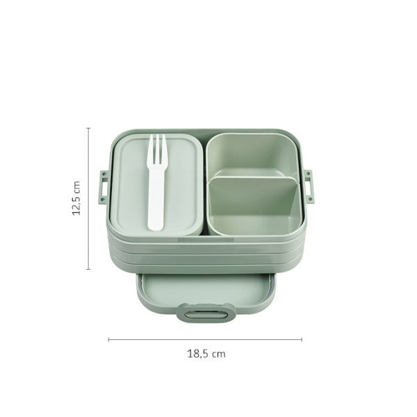 Mepal Bento Box Midi Nordic Sage Polypropylene - 12cm x 18.5cm - 2
