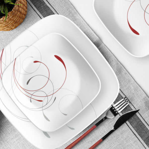 Corelle Splendor Vitrelle Glass Dinner Set - 12pc - 1