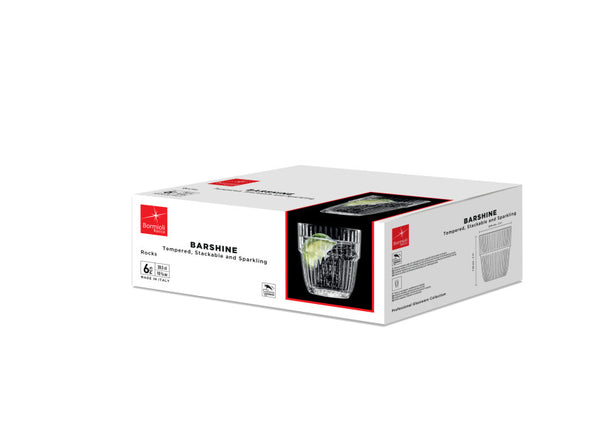 Bormioli Rocco Barshine Rocks Glass Set of 6 - 305ml - 1