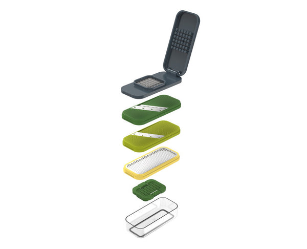 Joseph Joseph Multi-Prep Compact 4 Piece Prep Set - Polypropylene Chopper, Grater, Slicer And Julienne Cutter - 2