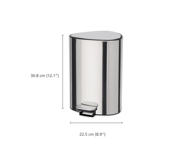 Joseph Joseph Luxe Stainless Steel Pedal Bin – 5L - 3