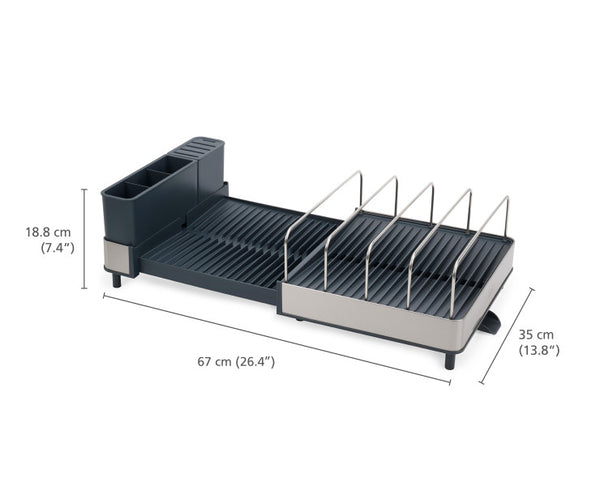 Joseph Joseph Extend Steel Dish Rack - 2-part Sliding Tray - 1