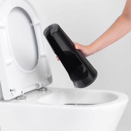 Brabantia Toilet Brush and Holder ReNew Matt Black - 1