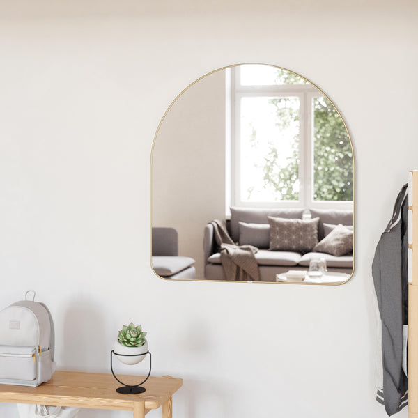 Umbra Hubba Arched Wall Mirror - Brass - 3