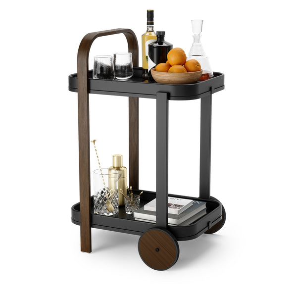Umbra Bellwood Bar Serving Cart - Black/Walnut - 3
